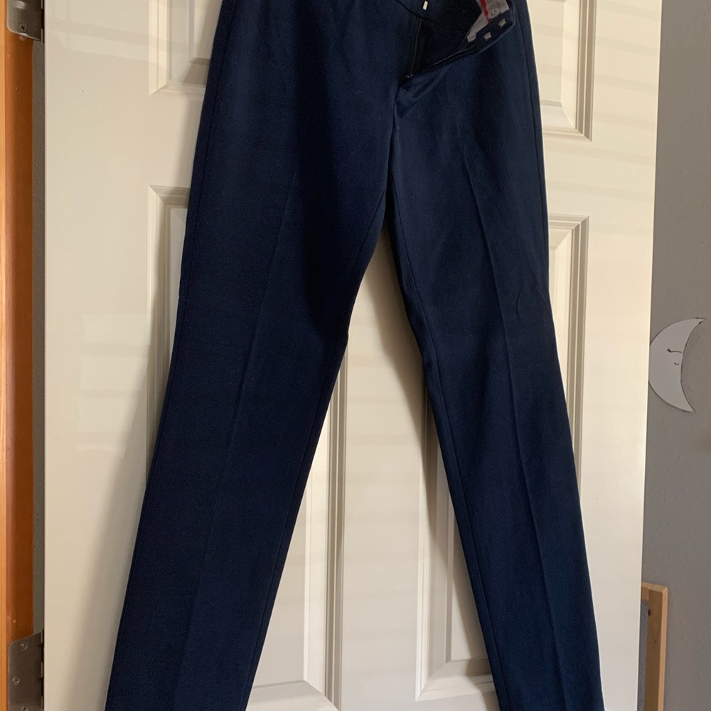 Navy Banana Republic Sloan pant.